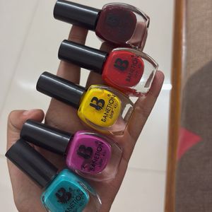 Set Of 5pcs Nail Enamel