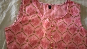 Pink Floral Sleeveless Top