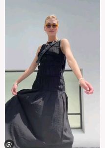 H&amp;M Sleeveless Black Maxi Dress