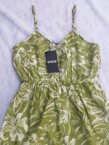Floral Green Playsuit
