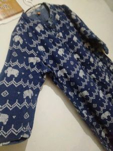 Painted Suit Kurti With Plazzo💙