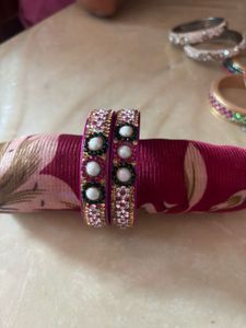 Fancy Women Pink Bangles