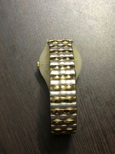 Swatch Golden Ladies Watch Strechable Metal Strap