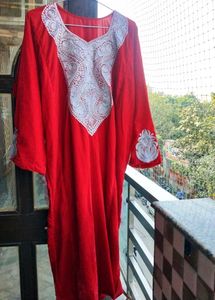Velvet Tilla embroidery Kashmiri Pheran