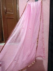 Pink Kurta With Dupatta