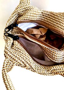 Jute Look Hand Woven Beautiful Bag
