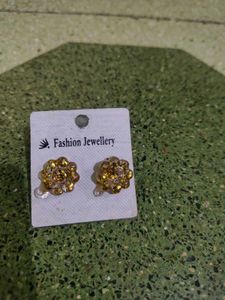 Golden Flower Earrings
