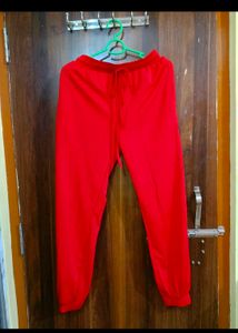 Red Crop Top &amp; Jogger Set
