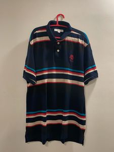US Polo Assn Tshirt With Collars And Stripes