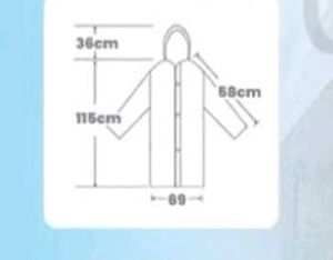 TRANSPARENT THICK RAINCOAT KOREA STYLE Unisex