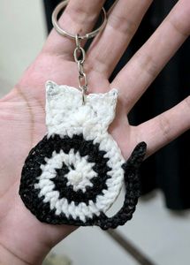 Crochet Cat Keychain