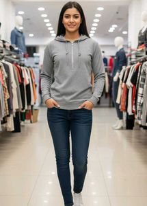 ISSA Maid In Chaina Gray Women's Hoodie