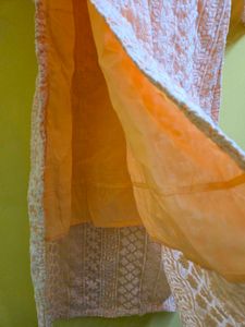 Chikankari Embroidered Kurta (Freebie Included)