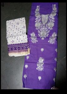 Cotton Embroidery Suit