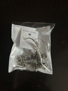 Silver Jhumka Earrings