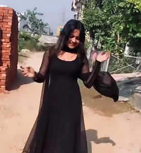 Beautiful New Georgette Black Gown🖤