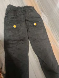 Stylish Kids' Black Cargo Pants