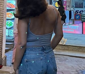 Padded Grey Skin Fit Top