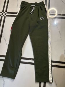 unisex  Olive Green Track Pants