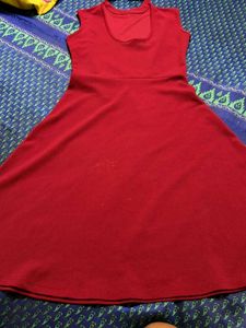 Chic Sleeveless Red Dress