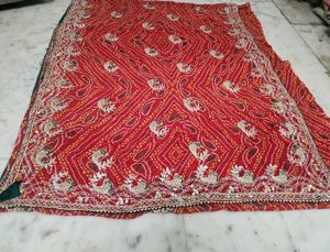 Bandhani gotta Patti work saree