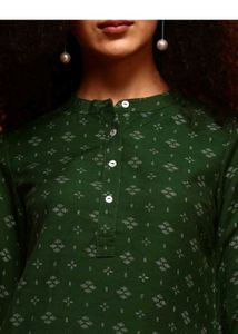 Fusion Green Printed Kurta