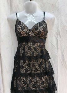 Elegant Black Lace Dress