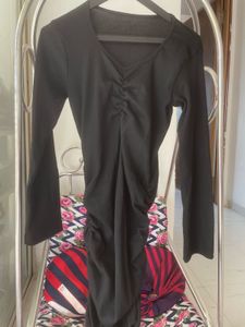 Elegant Black Bodycon Mini Dress