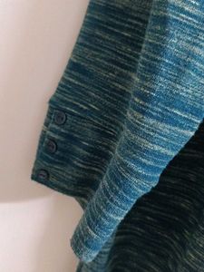 Cozy Teal Long Sleeve Top