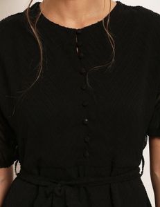Elegant Black Midi Dress