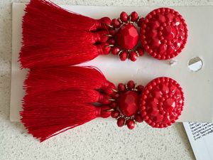 H&amp;M Red Tassel Earrings
