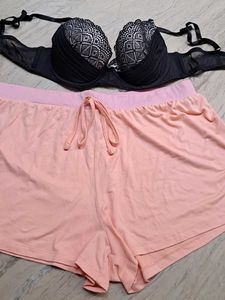 combo Of Four  Bra n short  imported fabric