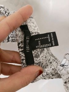 Snakeskin Print Crop Top