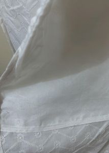 pure white chikankari top