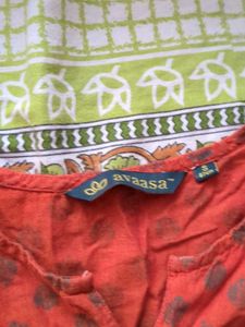 Elegant Orange Ethnic Kurta