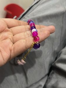 Colorful Beaded Charm Bracelet