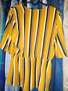 Striped Wrap Blouse 34 - 36 inches chest