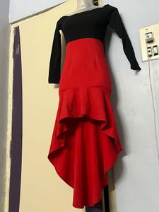 Yk2 Pinterest Black &amp; Red Party Dress