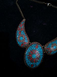 Ethnic Afghan Antique Necklace Boho Style