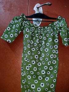Women Olive Green Tee