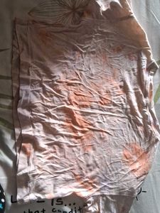 Orange Dye Boxy Top