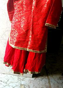 Red &amp; Gold Ethnic Lehenga Choli