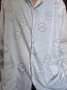 Light Blue Rabbit Night Shirt