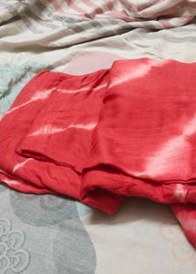 Tie-Dye Dupatta and salwar (dark peach gerua)