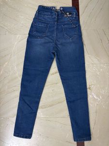 Stylish Blue Denim Jeans with adjustable string