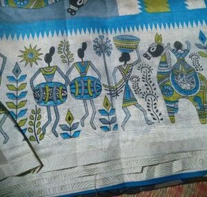 Beautiful Printed Silk saree for women