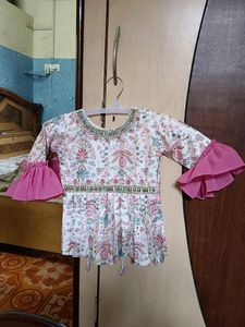 Baby Girl Flora Plazo Dress