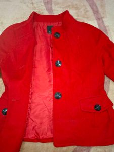 Red Buttoned Jacket
