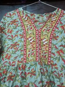 Floral Print Cotton Dress