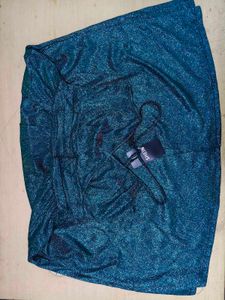 Party Deep V Neck Glittered Wrap A-line 🪩